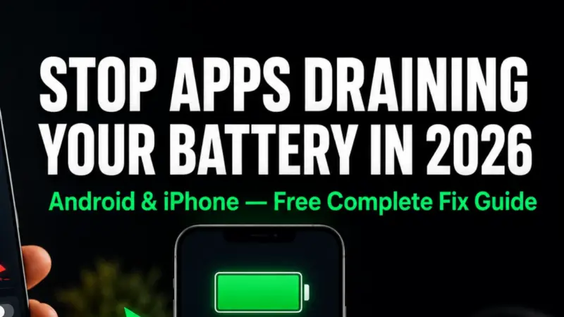 How to Stop Apps From Draining Your Phone Battery in 2026